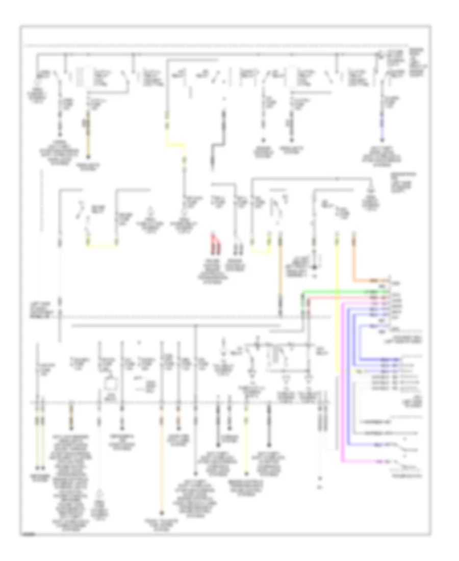 Power Distribution Wiring Diagram (2 of 3) for Lexus ES 350 2012