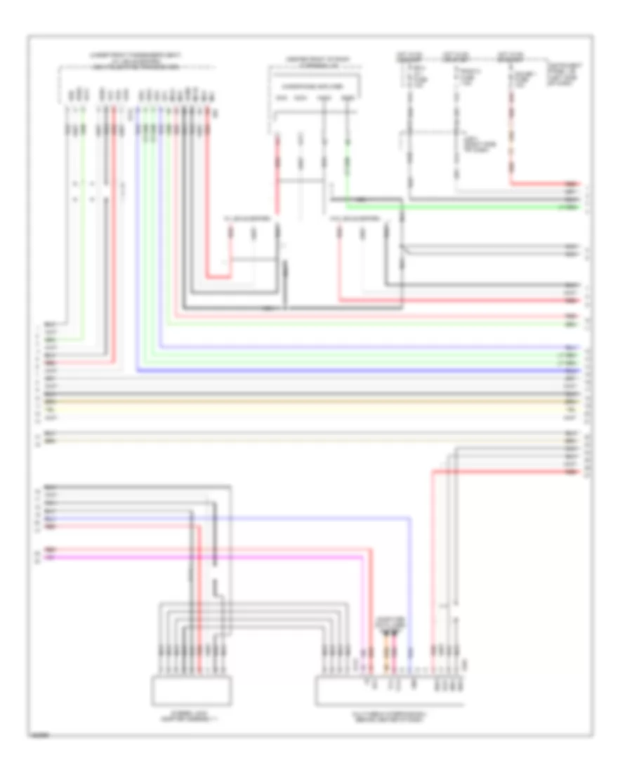 Radio Wiring Diagram, with Navigation (2 of 4) for Lexus ES 350 2012