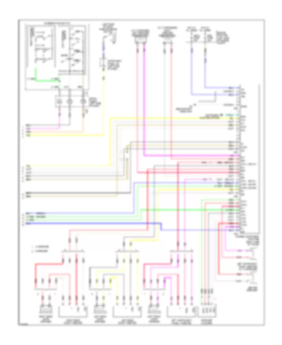 Radio Wiring Diagram, with Navigation (4 of 4) for Lexus ES 350 2012