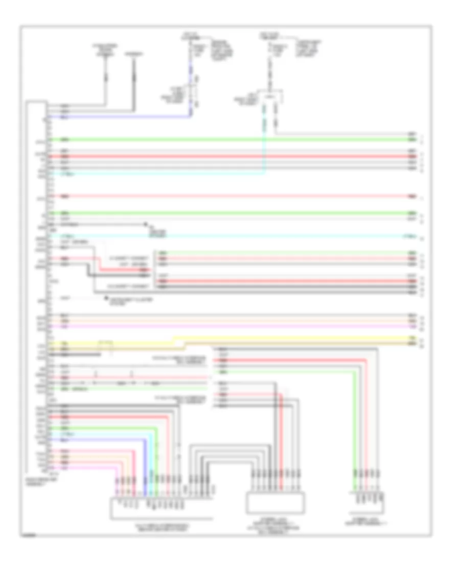 Radio Wiring Diagram, without Navigation (1 of 3) for Lexus ES 350 2012