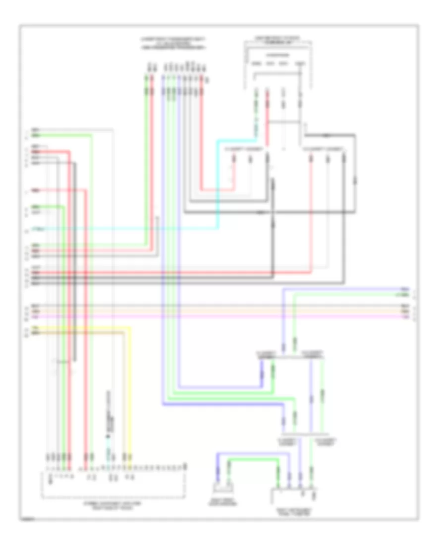 Radio Wiring Diagram, without Navigation (2 of 3) for Lexus ES 350 2012