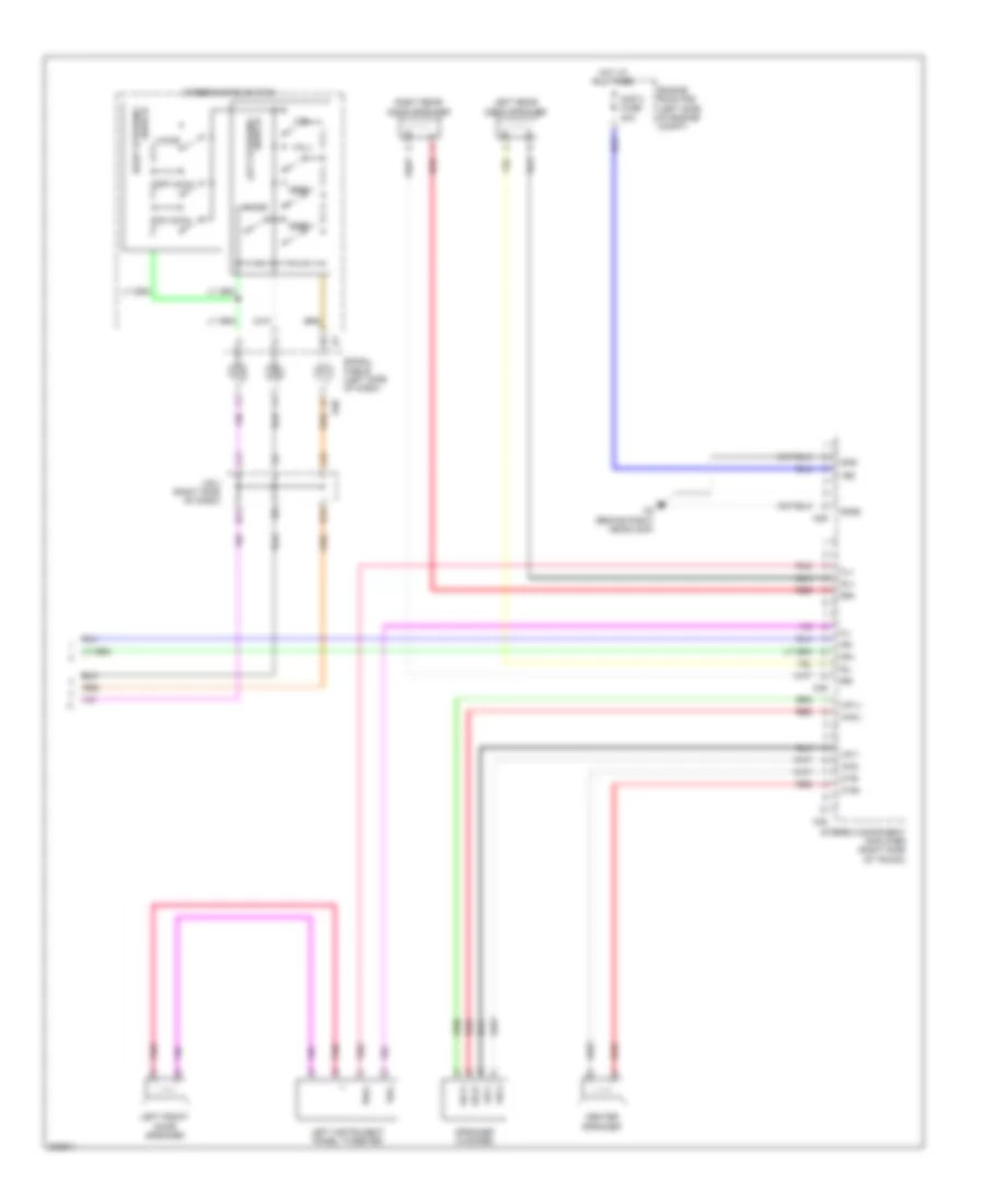 Radio Wiring Diagram, without Navigation (3 of 3) for Lexus ES 350 2012