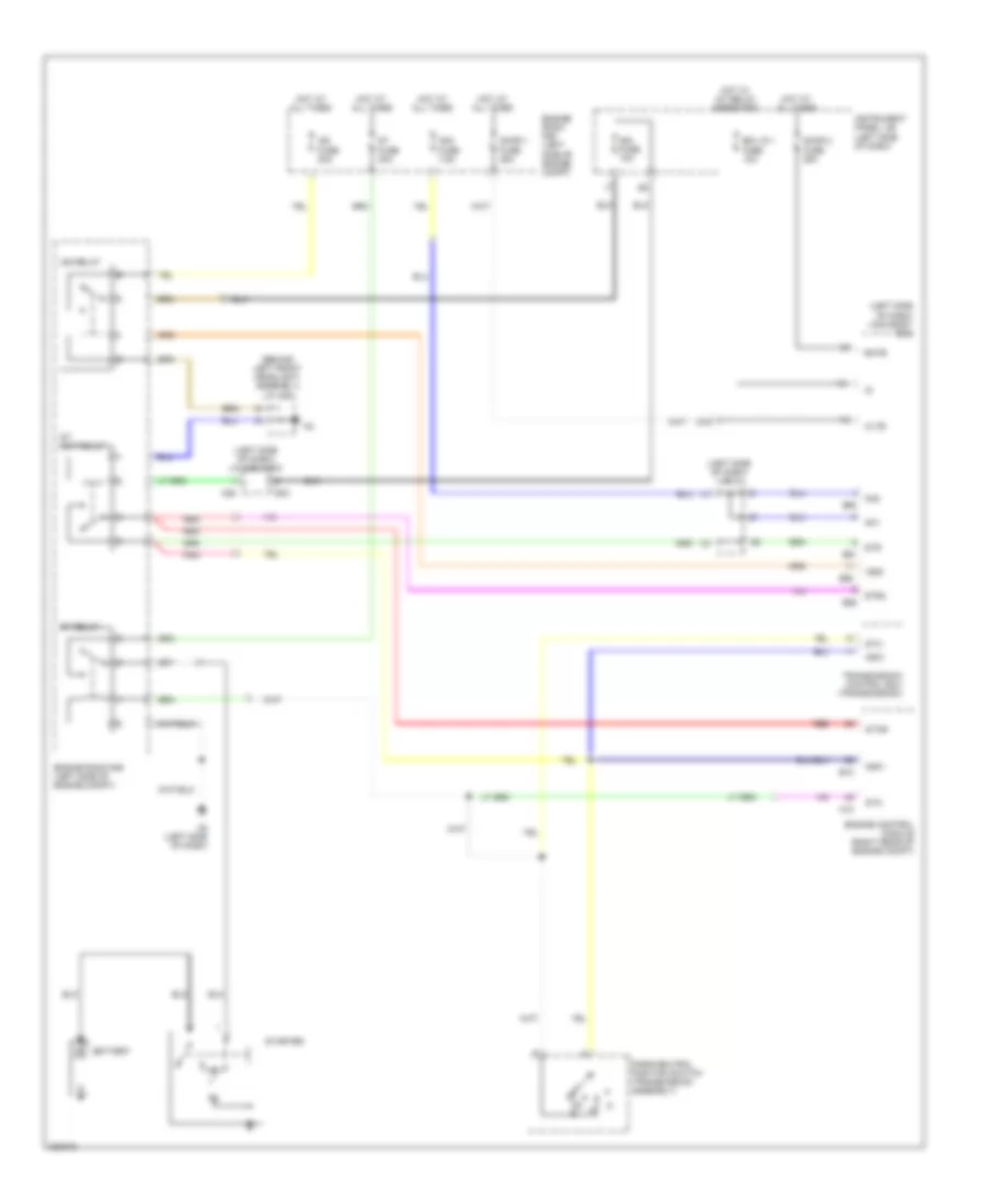 Starting Wiring Diagram for Lexus ES 350 2012