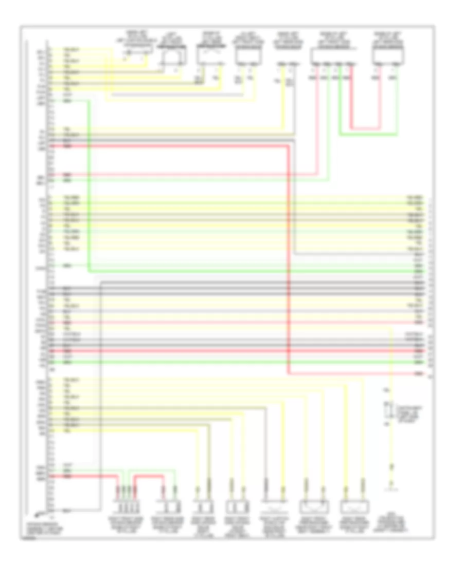 Supplemental Restraint Wiring Diagram 1 of 3 for Lexus ES 350 2012