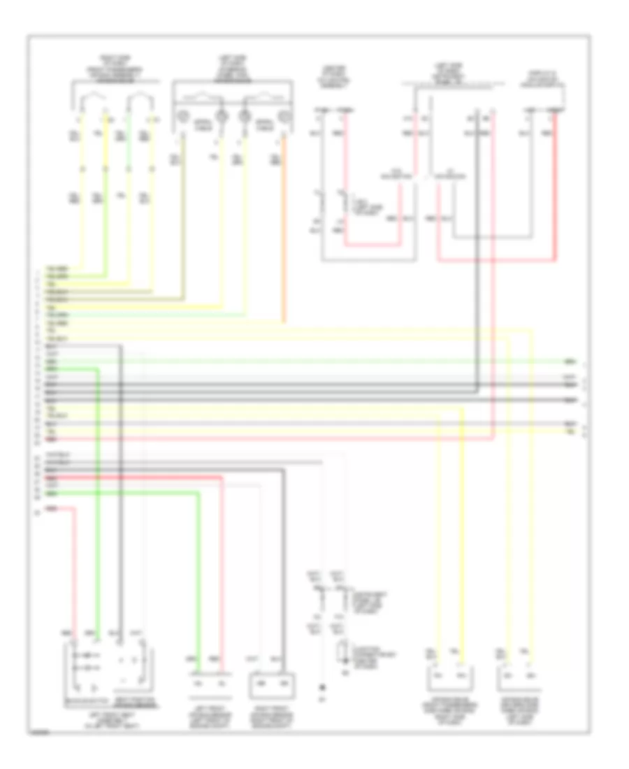 Supplemental Restraint Wiring Diagram (2 of 3) for Lexus ES 350 2012