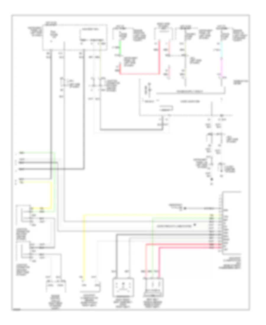 Supplemental Restraint Wiring Diagram 3 of 3 for Lexus ES 350 2012