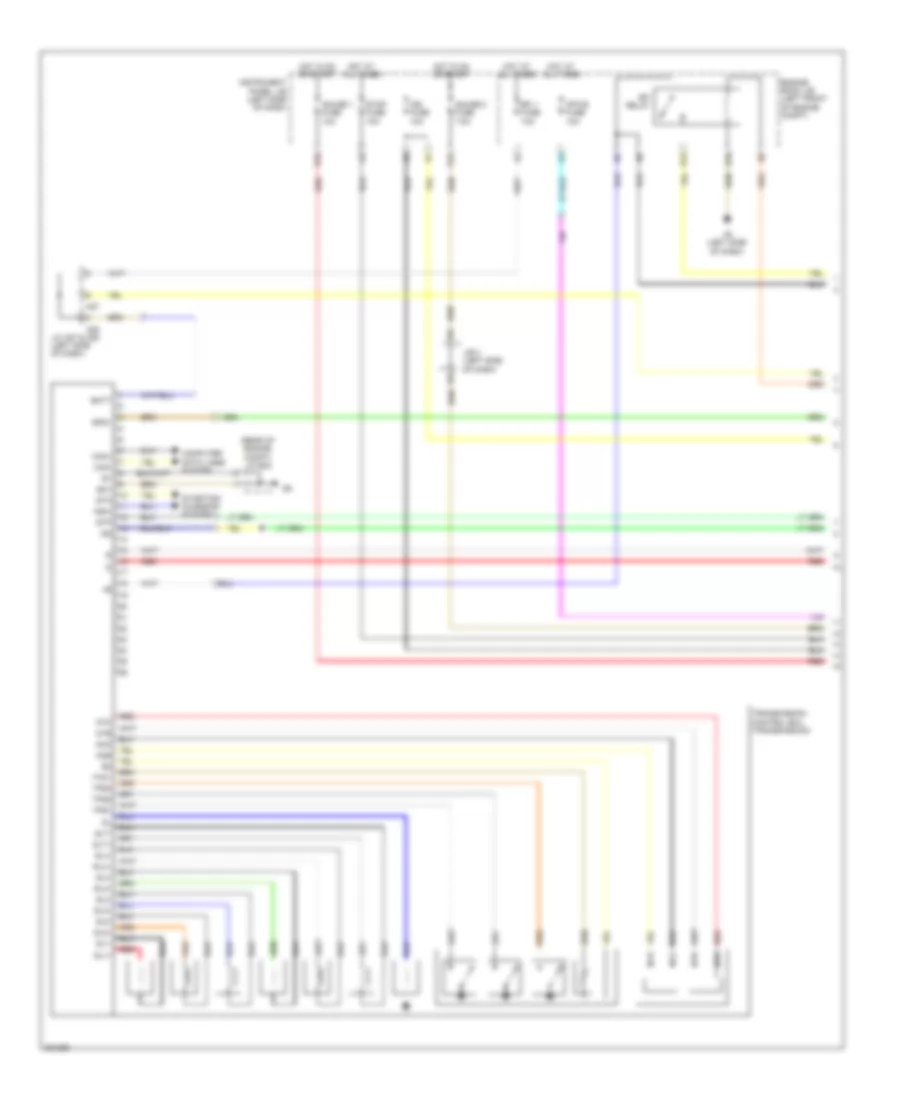 Transmission Wiring Diagram 1 of 3 for Lexus ES 350 2012