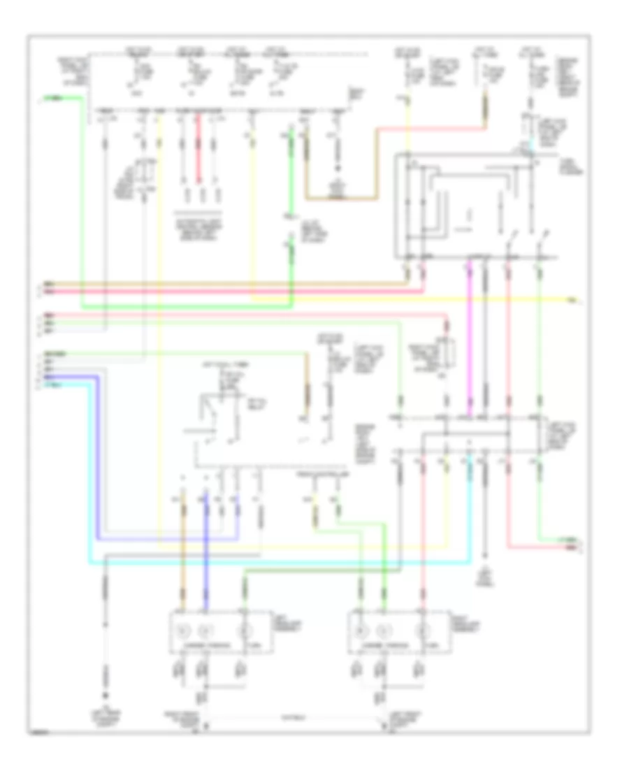 Exterior Lamps Wiring Diagram 2 of 3 for Lexus IS 250 2007