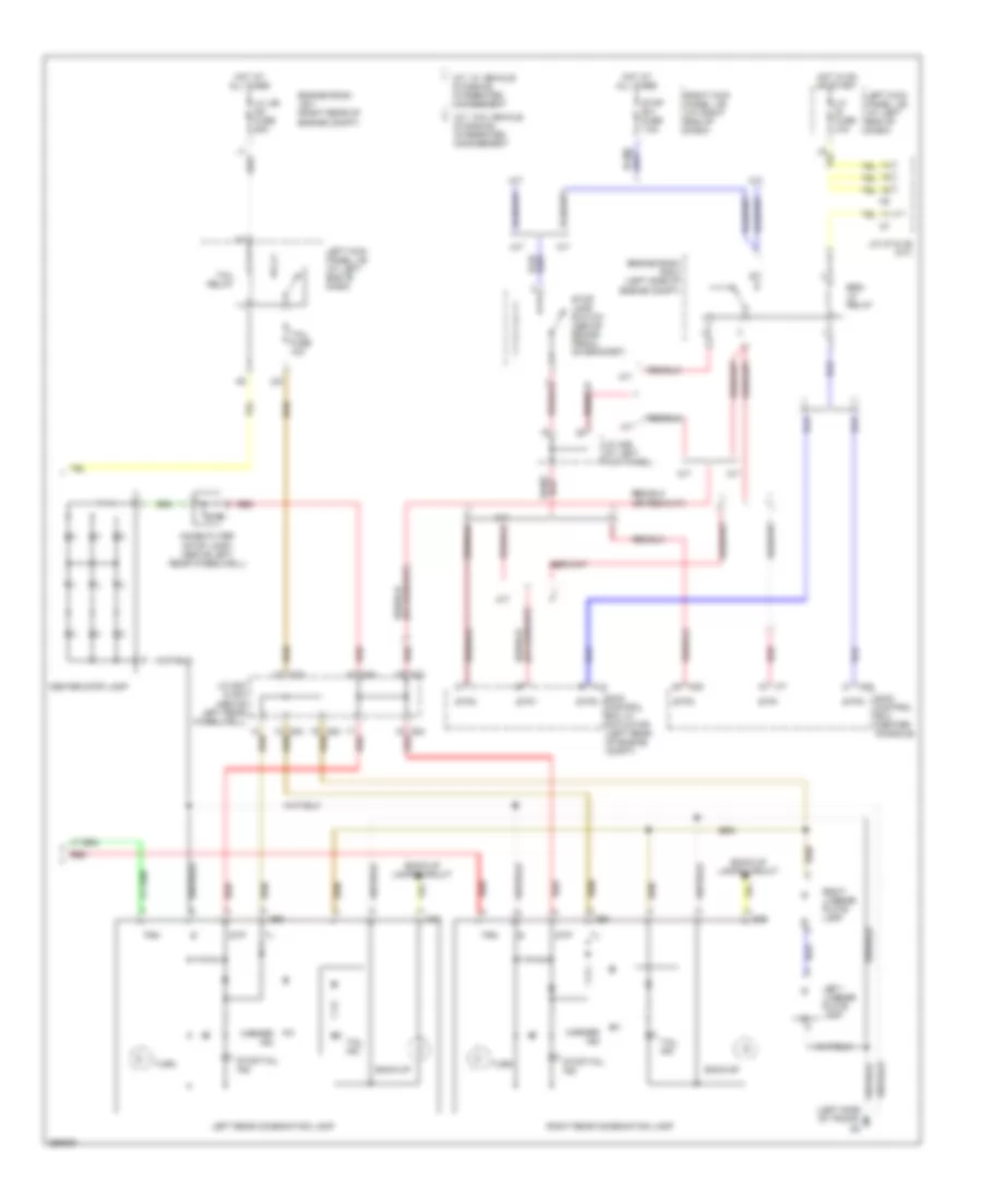 Exterior Lamps Wiring Diagram 3 of 3 for Lexus IS 250 2007