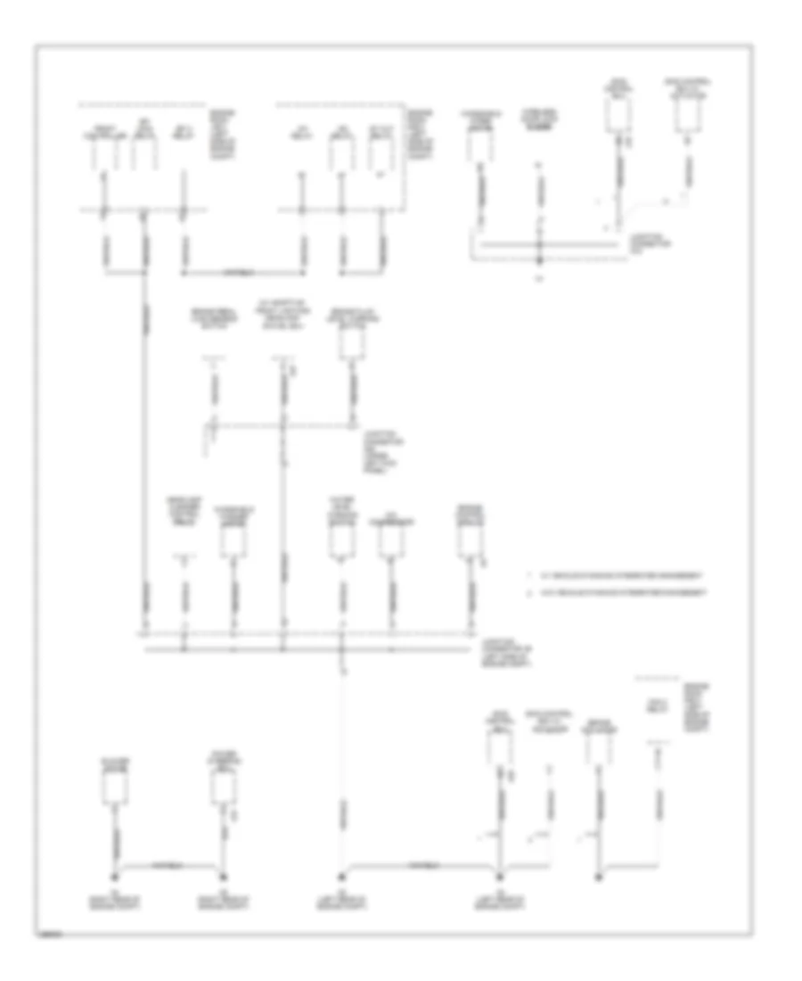 Ground Distribution Wiring Diagram 1 of 7 for Lexus IS 250 2007