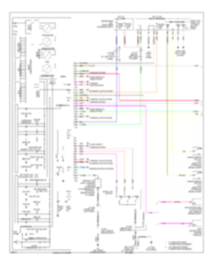 Instrument Cluster Wiring Diagram 1 of 2 for Lexus IS 250 2007