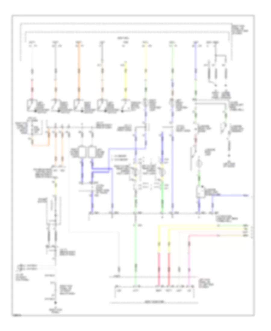 Courtesy Lamps Wiring Diagram 1 of 2 for Lexus IS 250 2007