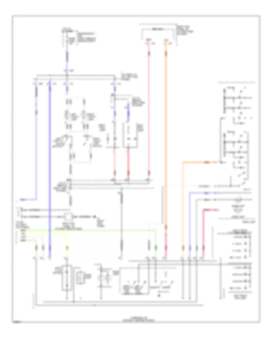 Courtesy Lamps Wiring Diagram (2 of 2) for Lexus IS 250 2007