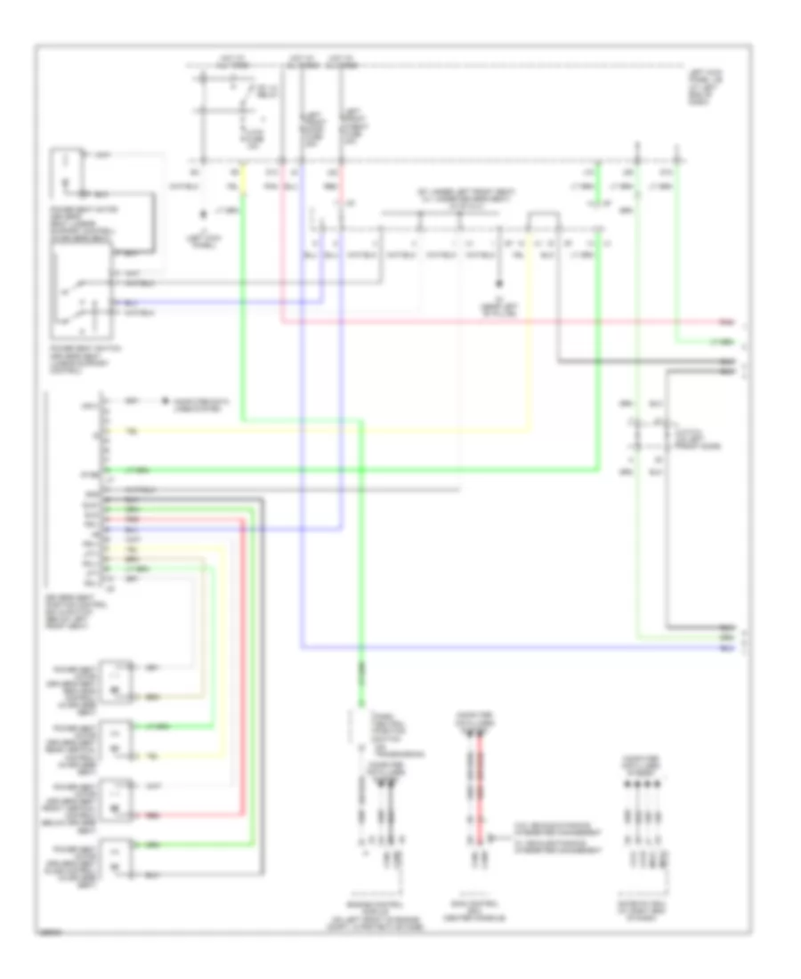 Driver s Memory Seat Wiring Diagram 1 of 2 for Lexus IS 250 2007