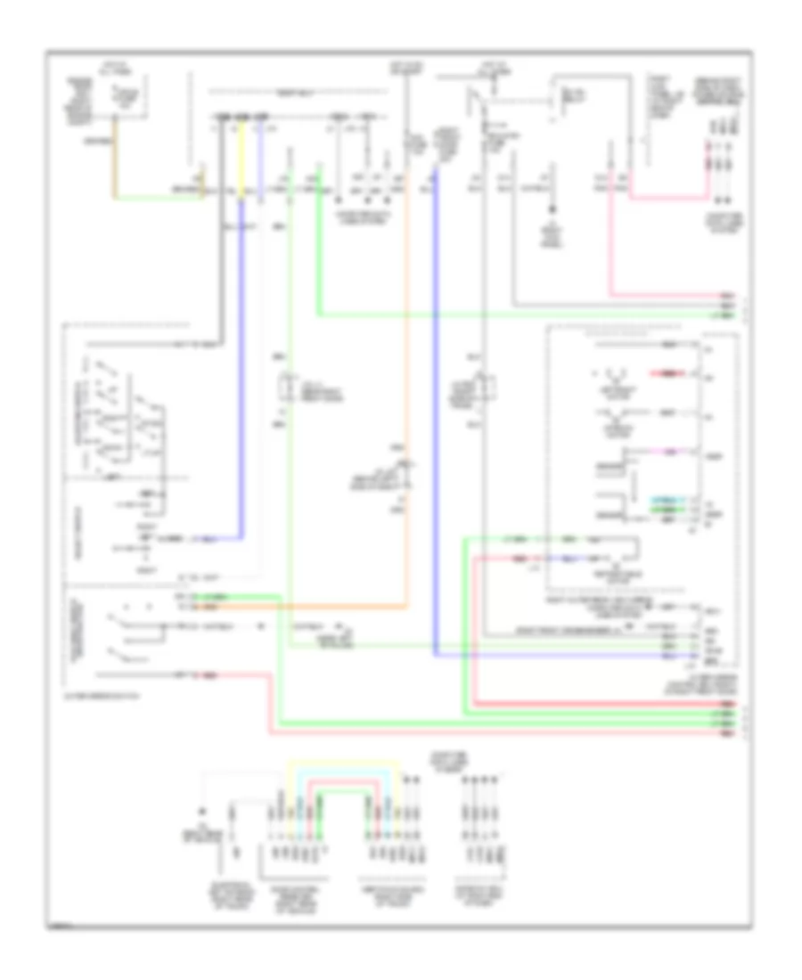 Memory Mirrors Wiring Diagram 1 of 2 for Lexus IS 250 2007