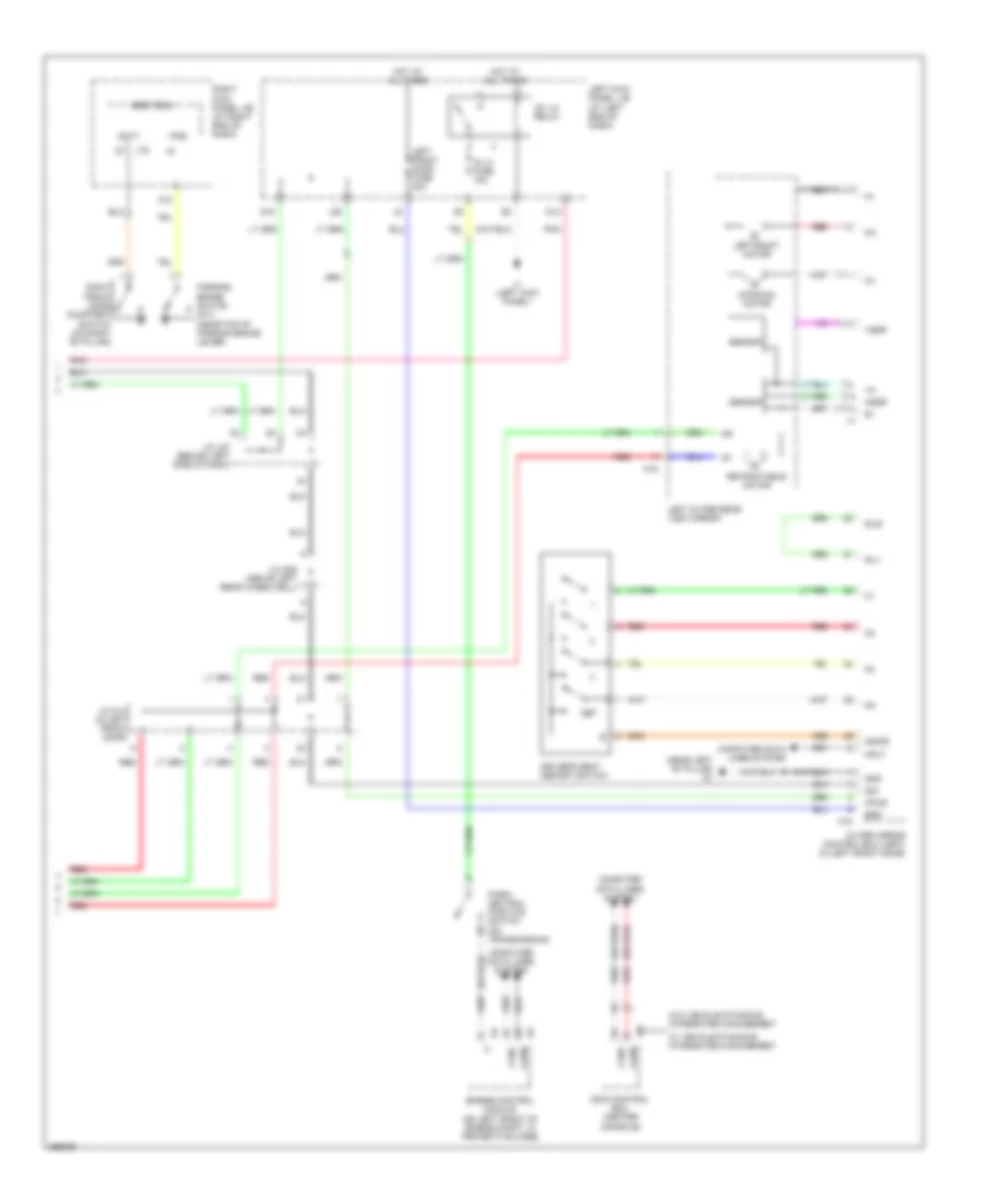 Memory Mirrors Wiring Diagram (2 of 2) for Lexus IS 250 2007