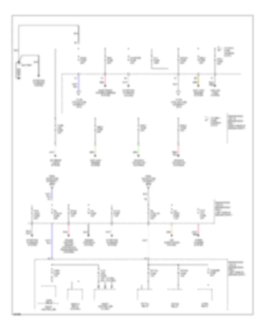 Power Distribution Wiring Diagram 1 of 5 for Lexus IS 250 2007