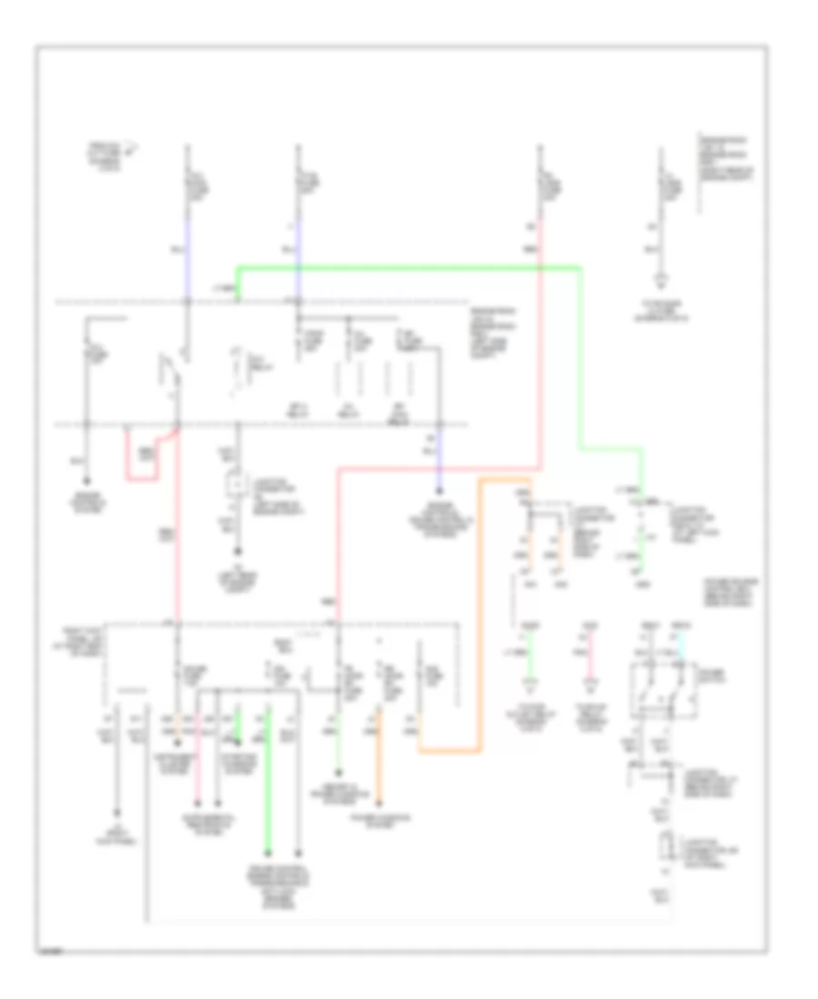 Power Distribution Wiring Diagram 3 of 5 for Lexus IS 250 2007