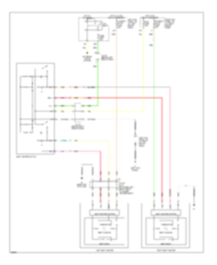 Heated Seats Wiring Diagram for Lexus IS 250 2007