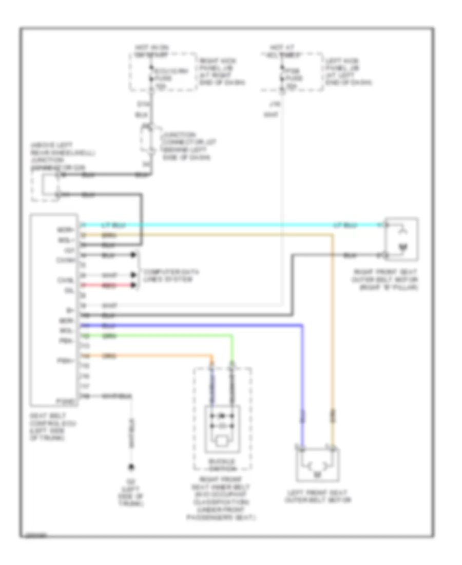 Pre Collision Wiring Diagram for Lexus IS 250 2007