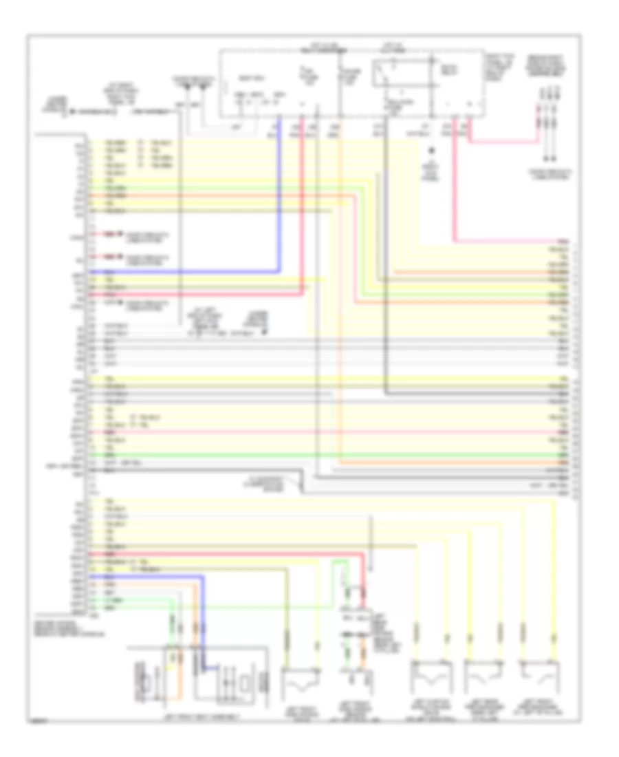 Supplemental Restraint Wiring Diagram (1 of 3) for Lexus IS 250 2007