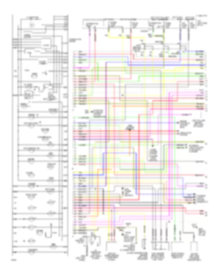 Instrument Cluster Wiring Diagram 1 of 2 for Lexus SC 400 1994