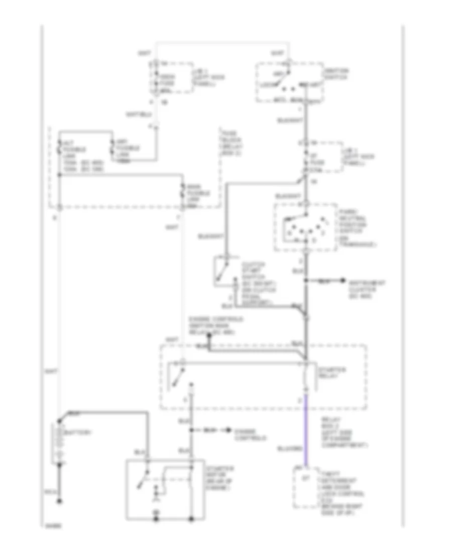 Starting Wiring Diagram for Lexus SC 400 1994
