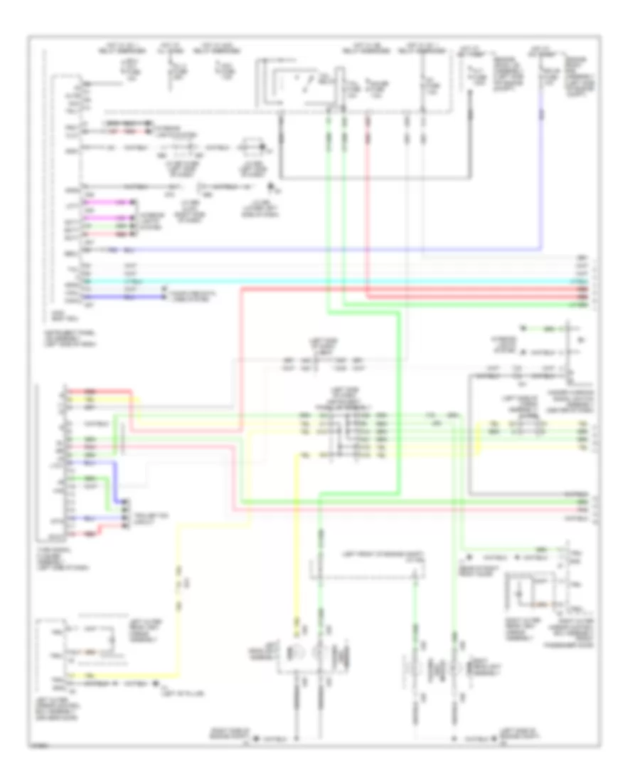 Exterior Lamps Wiring Diagram 1 of 2 for Lexus GX 460 2012