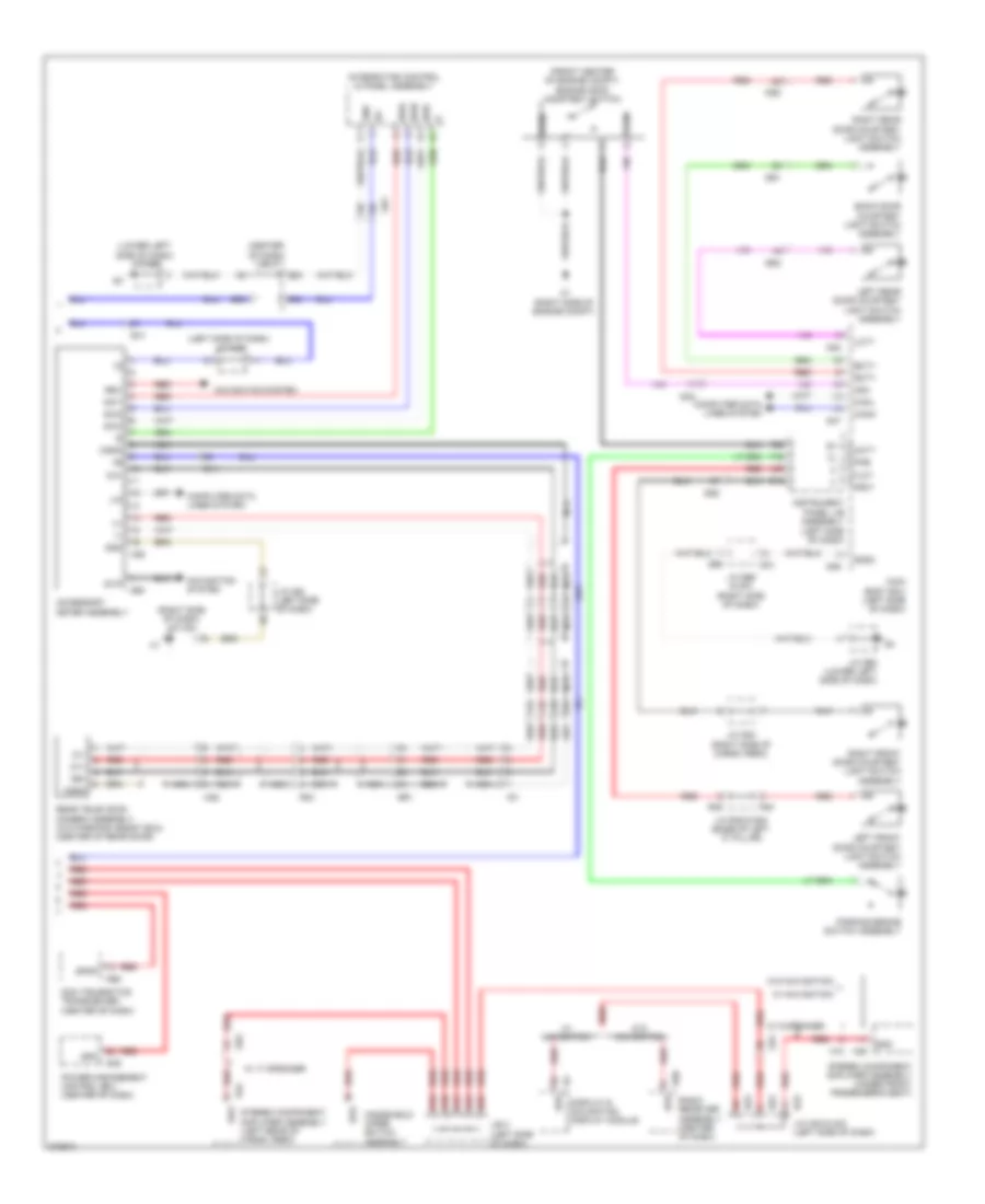 Instrument Cluster Wiring Diagram 2 of 2 for Lexus GX 460 2012