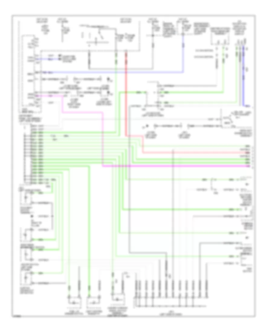 Instrument Illumination Wiring Diagram 1 of 2 for Lexus GX 460 2012