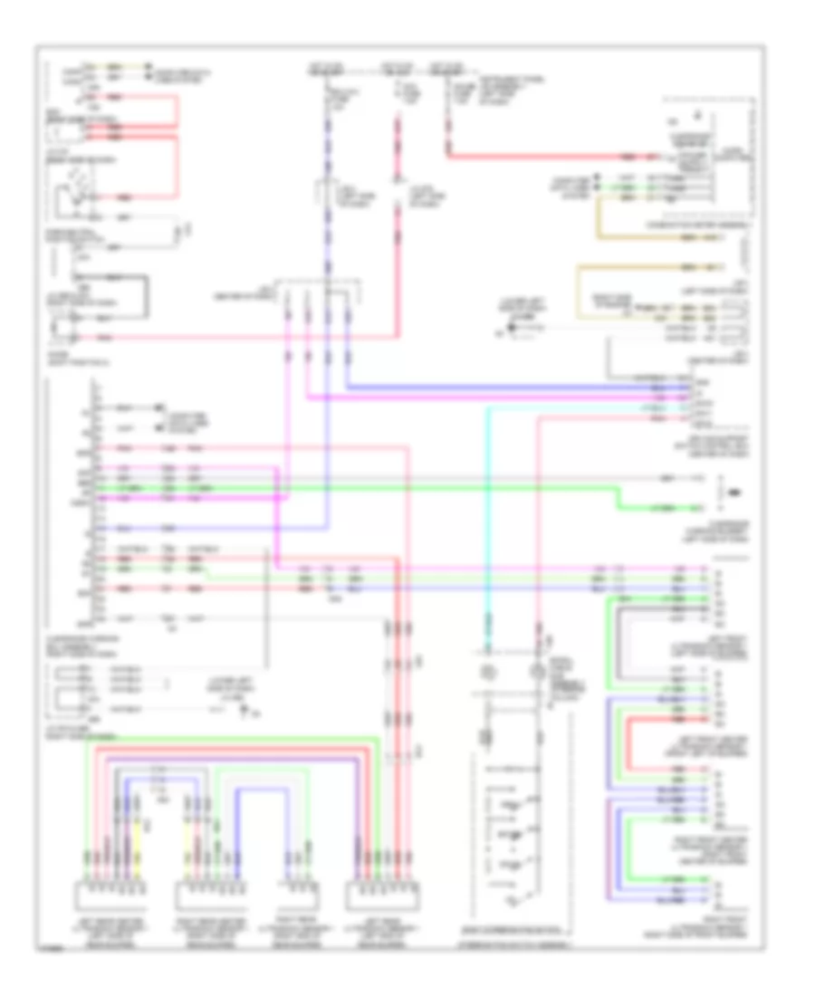 Rear Sonar Wiring Diagram for Lexus GX 460 2012