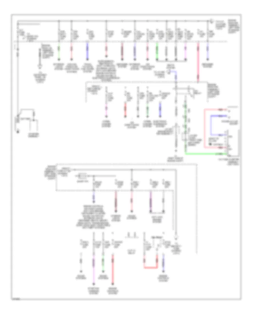 Power Distribution Wiring Diagram 1 of 3 for Lexus GX 460 2012