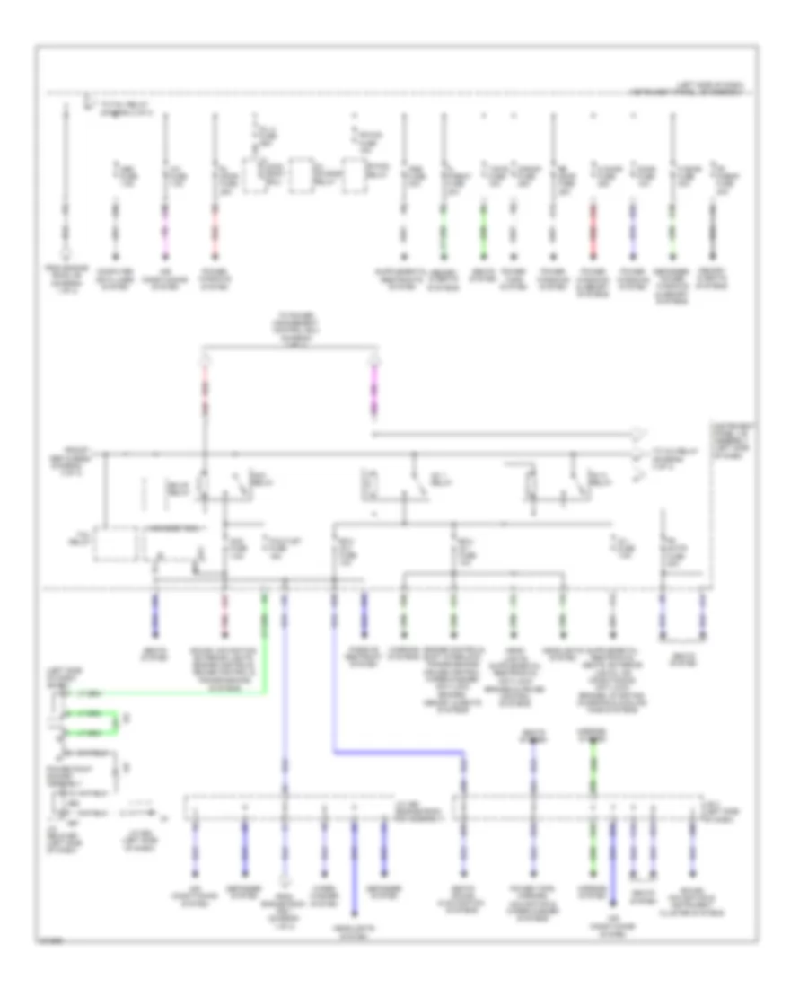Power Distribution Wiring Diagram 2 of 3 for Lexus GX 460 2012