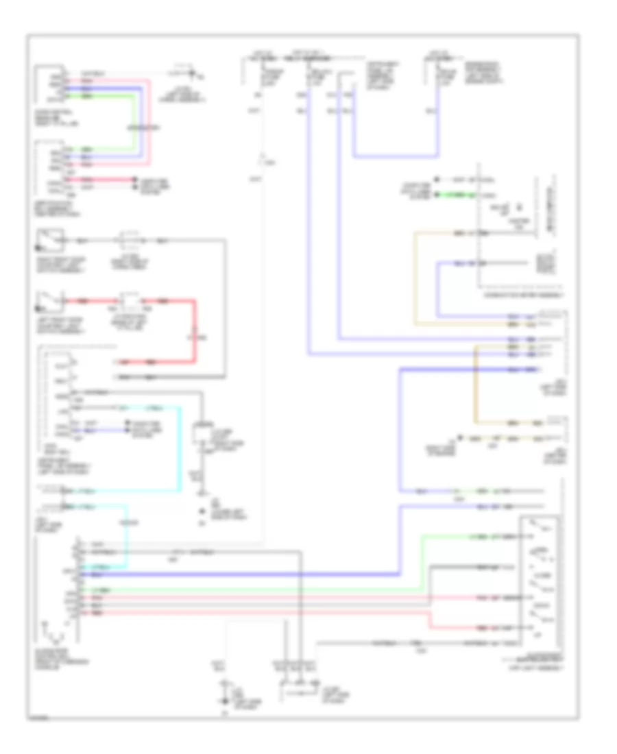 Power TopSunroof Wiring Diagram for Lexus GX 460 2012