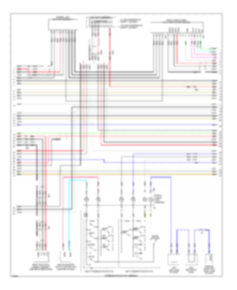 Radio Wiring Diagram, 17 Speaker with Navigation (2 of 5) for Lexus GX 460 2012