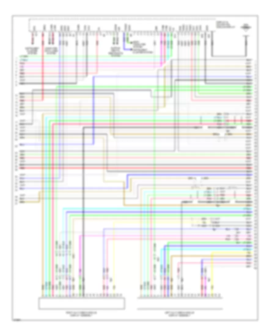 Radio Wiring Diagram, 17 Speaker with Navigation (3 of 5) for Lexus GX 460 2012