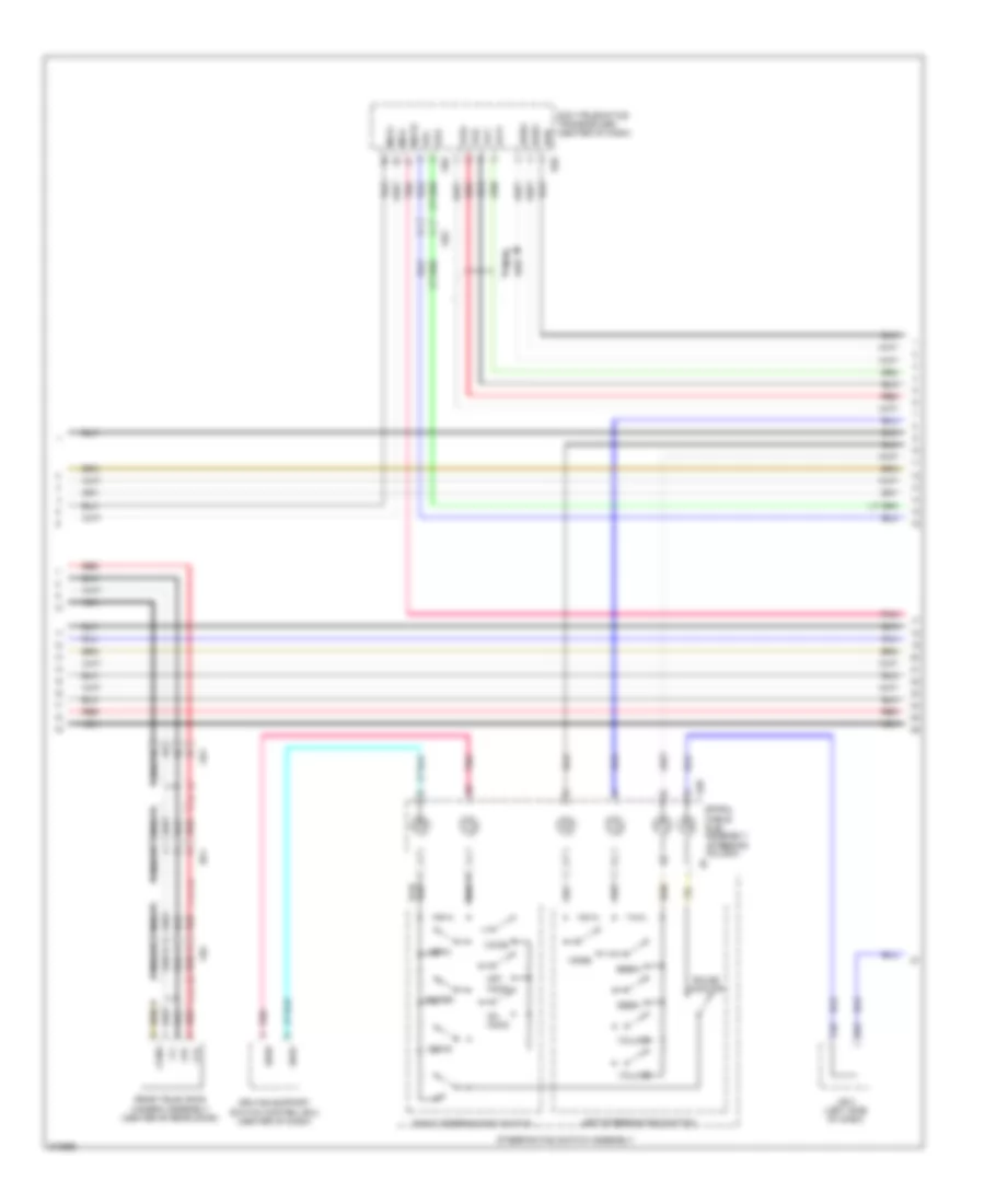 Radio Wiring Diagram 9 Speaker with Navigation 2 of 4 for Lexus GX 460 2012