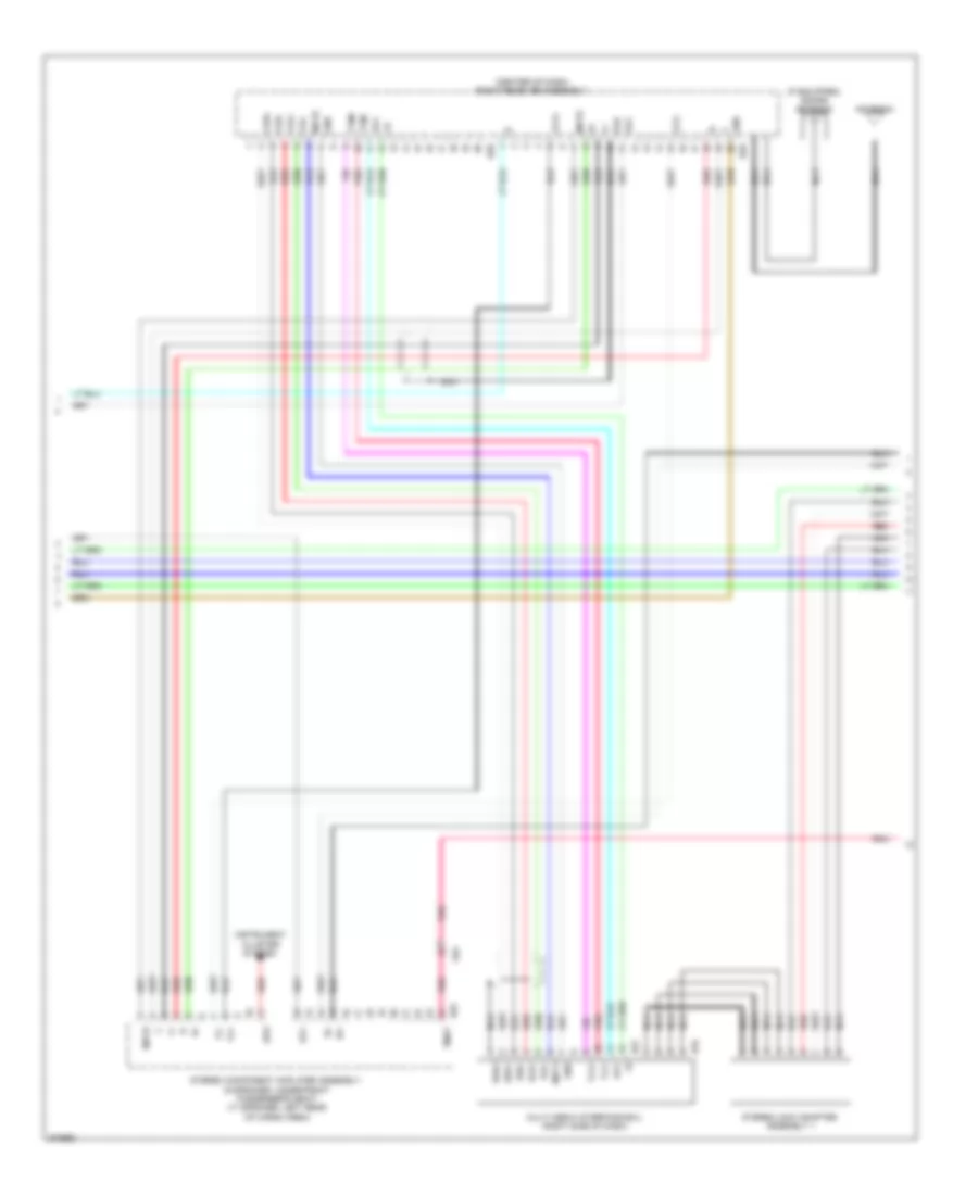 Radio Wiring Diagram, without Navigation (2 of 3) for Lexus GX 460 2012