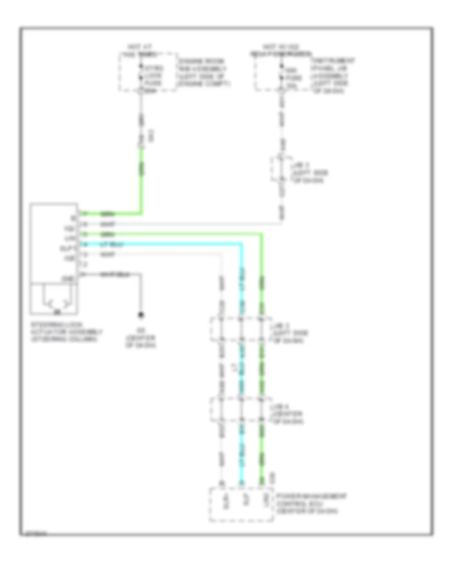 Steering Column Wiring Diagram for Lexus GX 460 2012