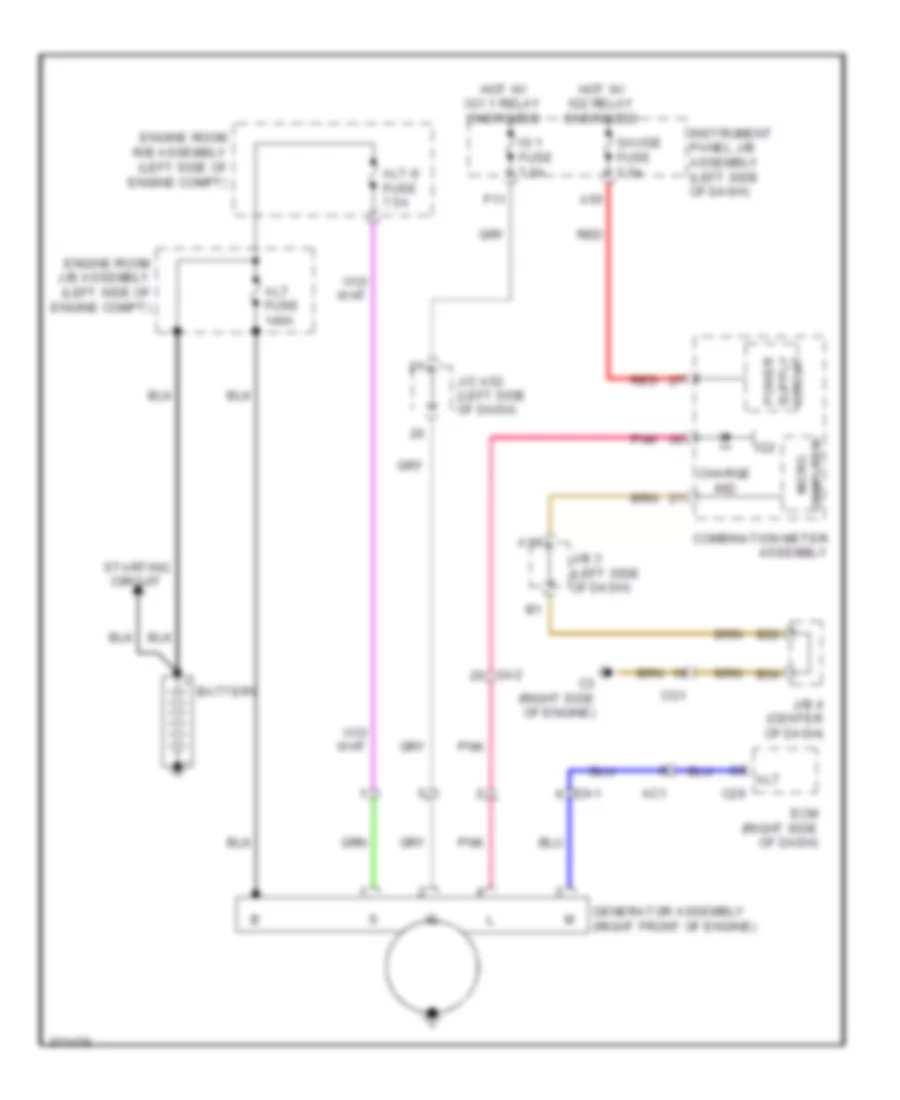 Charging Wiring Diagram for Lexus GX 460 2012