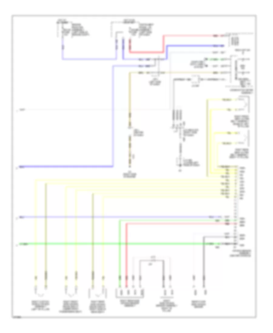 Supplemental Restraint Wiring Diagram (3 of 3) for Lexus GX 460 2012