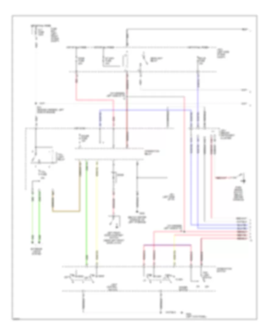 Headlight Wiring Diagram with DRL 1 of 2 for Lexus ES 300 1995