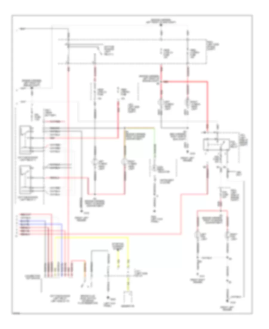 Headlight Wiring Diagram, with DRL (2 of 2) for Lexus ES 300 1995