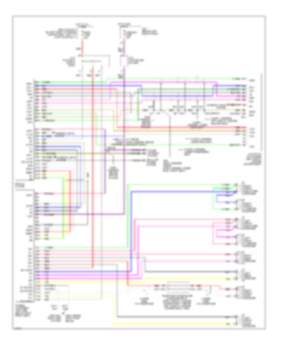 Radio Wiring Diagrams for Lexus ES 300 1995