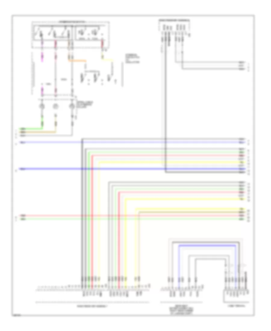 Satellite Radio Wiring Diagram, without Mark Levinson  without Rear DVD Changer (3 of 5) for Lexus LS 460 2007