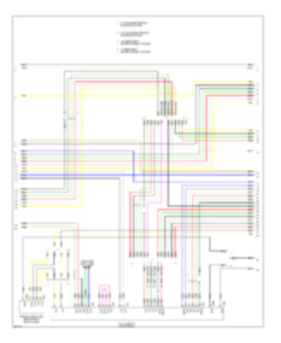 Stereo Radio Wiring Diagram, without Mark Levinson  with Rear DVD Changer (4 of 5) for Lexus LS 460 2007