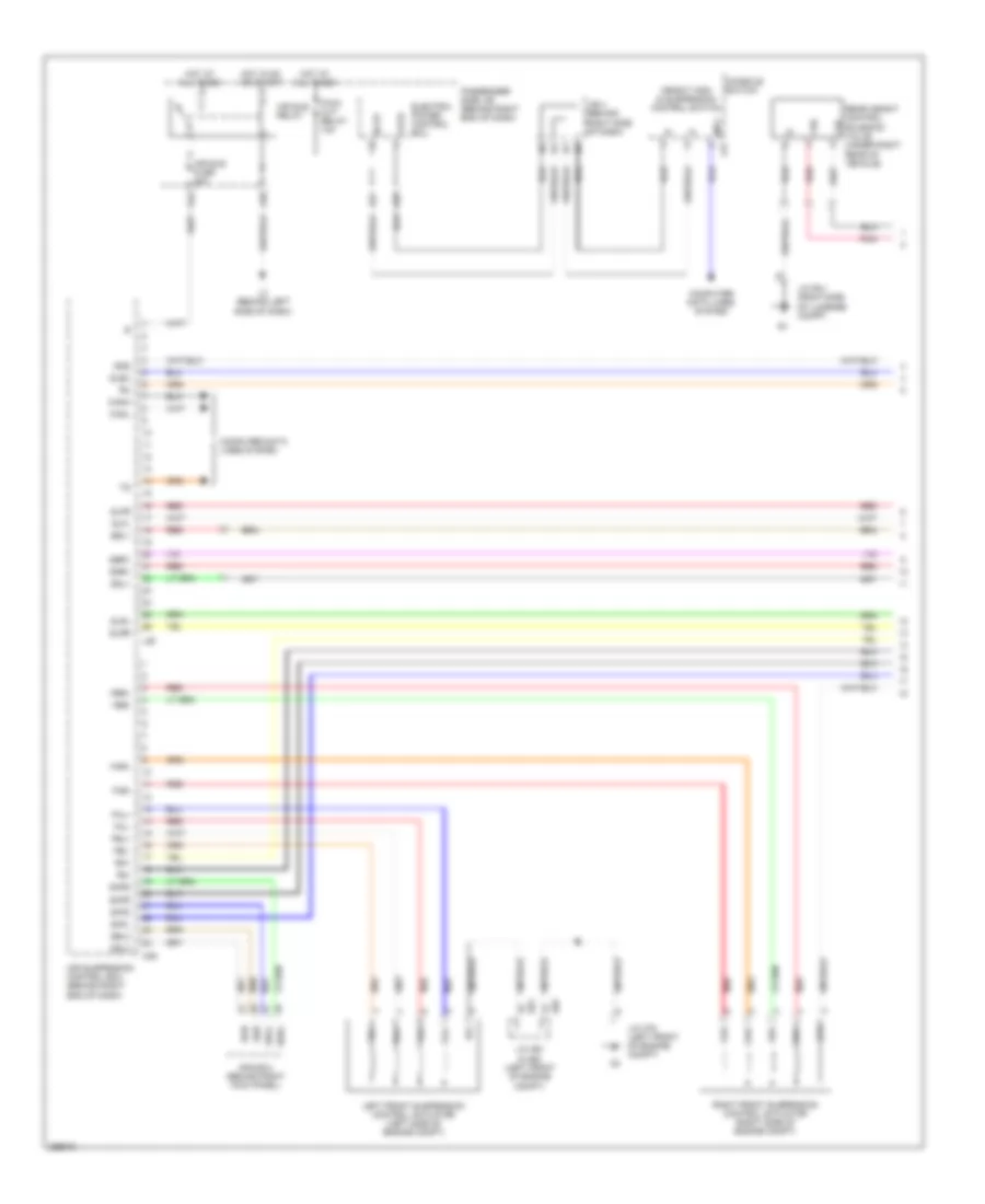 Electronic Suspension Wiring Diagram 1 of 3 for Lexus LS 460 2007