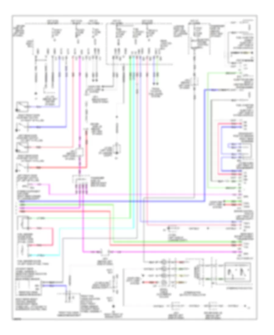 Instrument Cluster Wiring Diagram 2 of 2 for Lexus LS 460 2007