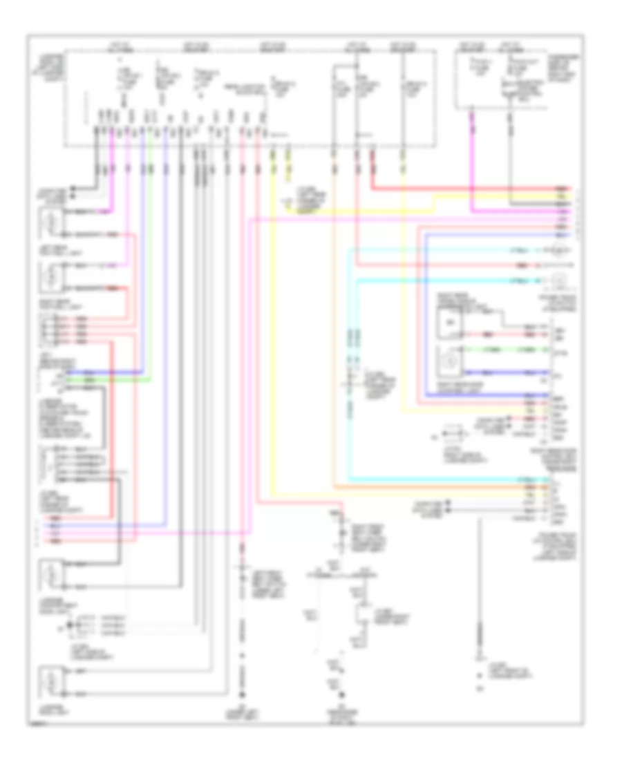 Courtesy Lamps Wiring Diagram 2 of 3 for Lexus LS 460 2007