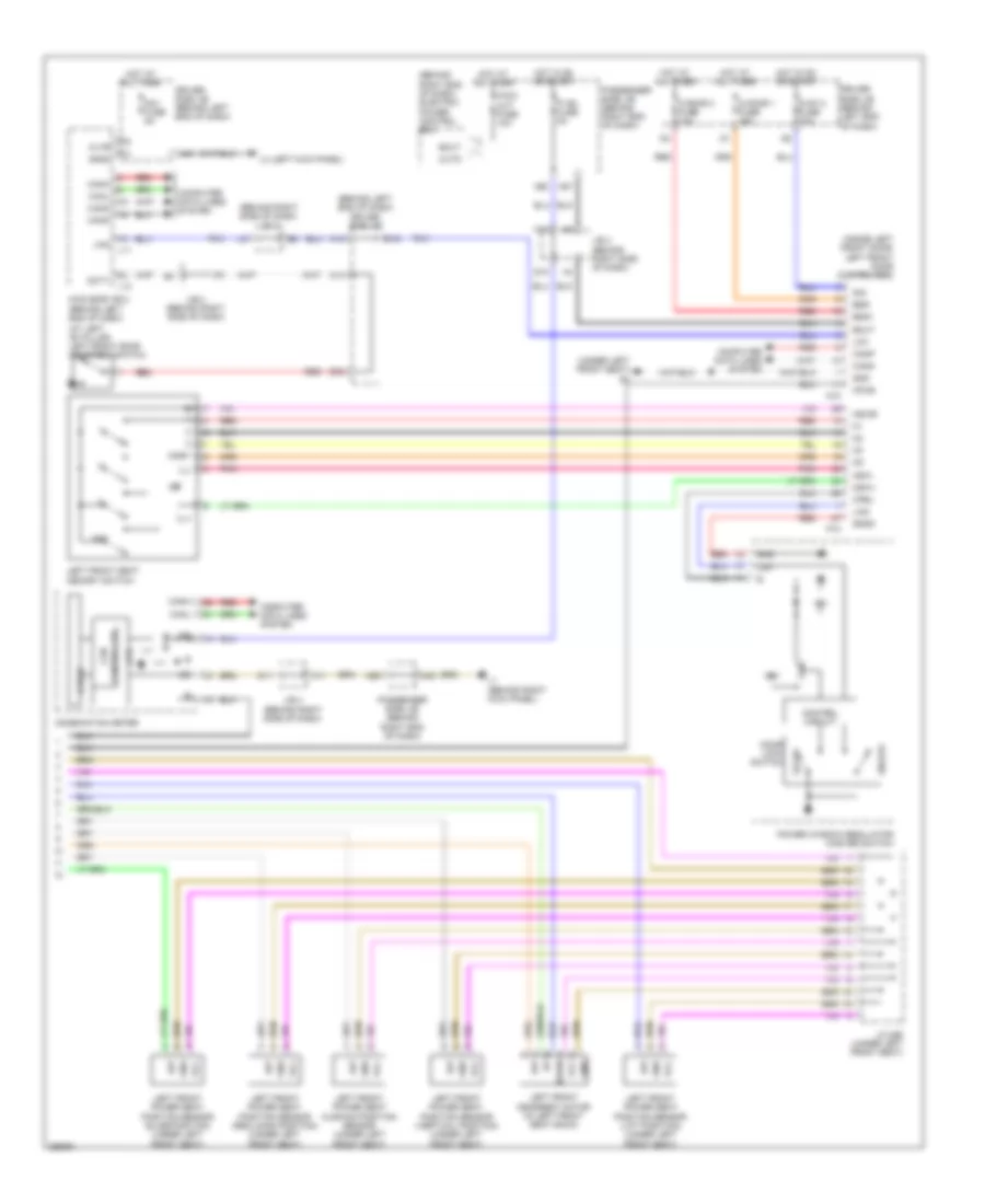 Drivers Memory Seat Wiring Diagram (2 of 2) for Lexus LS 460 2007
